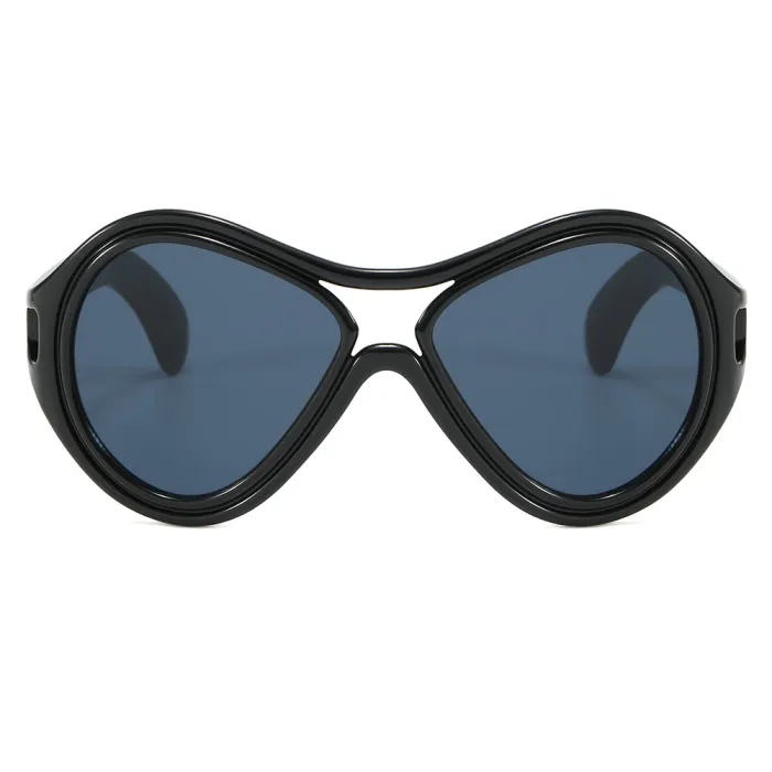Retro Y2K Oversized Oval Outdoor Vacation Sunglasses