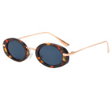 Retro Oval Cat Eye Luxury Metal Frame Shades Sunglasses