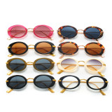 Retro Oval Cat Eye Luxury Metal Frame Shades Sunglasses