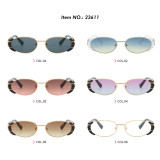 Retro Oval Cyberpunk UV400 Outdoor Vacation Sunglasses