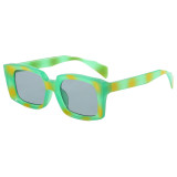 Retro Square Gradient Outdoor Vacation Photo Decorative Sunglasses
