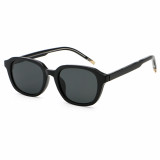 Retro Oval Cat Eye Simple UV400 Reinforced Wire-Core Temples Sunglasses