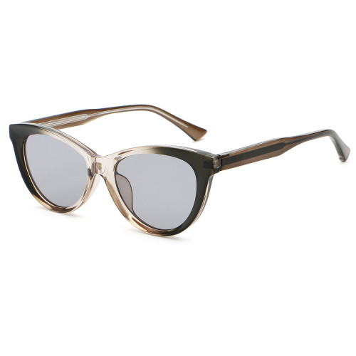 Retro Oval Cat Eye UV400 Outdoor Vacation Sunglasses