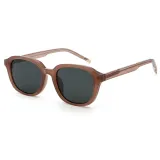 Retro Oval Cat Eye Simple UV400 Reinforced Wire-Core Temples Sunglasses