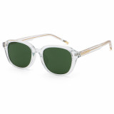 Retro Oval Cat Eye Simple UV400 Reinforced Wire-Core Temples Sunglasses