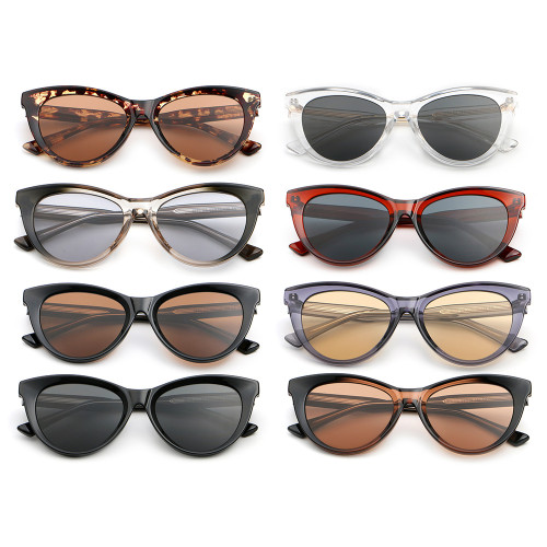 Retro Oval Cat Eye UV400 Outdoor Vacation Sunglasses