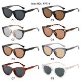 Retro Oval Cat Eye UV400 Outdoor Vacation Sunglasses