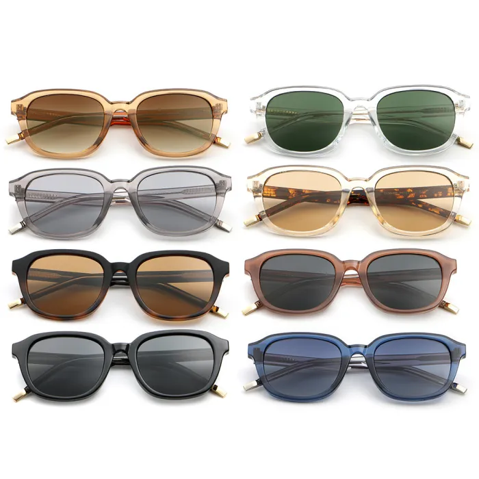 Retro Oval Cat Eye Simple UV400 Reinforced Wire-Core Temples Sunglasses