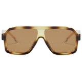 Retro Classic Oversized Square Pilot Flat Top UV400 Outdoor Vacation Sunglasses