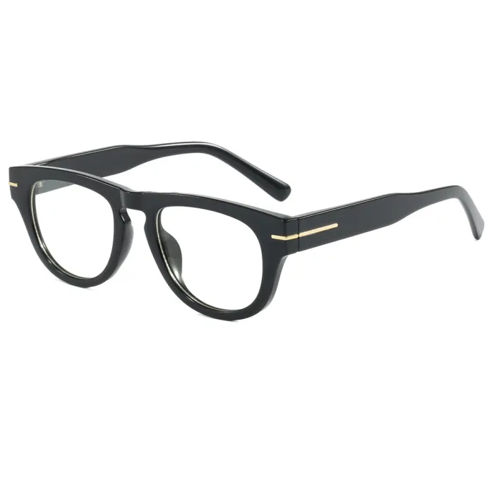 Retro Round Gradient Simple UV400 Decorative Sunglasses