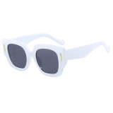 Retro Oversized Polygon Chunky UV400 Protection Vacation Party Decorative Sunglasses