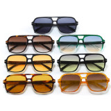 Retro Classic Square Pilot Flat Top UV400 Outdoor Vacation Sunglasses