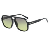 Retro Classic Square Pilot Flat Top UV400 Outdoor Vacation Sunglasses