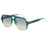 Retro Classic Square Pilot Flat Top UV400 Outdoor Vacation Sunglasses