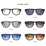 Retro Round Gradient Simple UV400 Decorative Sunglasses