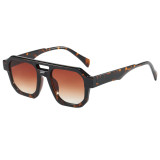 Retro Classic Square Pilot Flat Top UV400 Outdoor Vacation Sunglasses