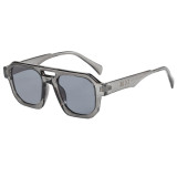 Retro Classic Square Pilot Flat Top UV400 Outdoor Vacation Sunglasses