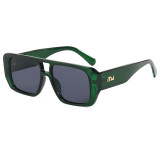 Retro Classic Square Pilot Flat Top UV400 Outdoor Vacation Sunglasses
