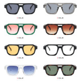 Retro Classic Square Pilot Flat Top UV400 Outdoor Vacation Sunglasses