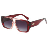Retro Classic Square Pilot Flat Top UV400 Outdoor Vacation Sunglasses