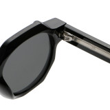 Retro Square Reinforced Wire-Core Temples Outdoor Photo Decorative Sunglasses