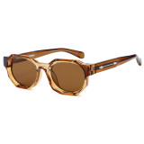 Retro Square Reinforced Wire-Core Temples Outdoor Photo Decorative Sunglasses