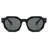 Retro Square Reinforced Wire-Core Temples Outdoor Photo Decorative Sunglasses