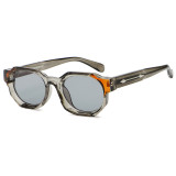 Retro Square Reinforced Wire-Core Temples Outdoor Photo Decorative Sunglasses