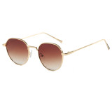 Retro Oval Metal UV400 Shades Sunglasses