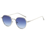 Retro Oval Metal UV400 Shades Sunglasses
