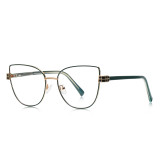 Women Cat Eye Metal Blue Light Blocking Glasses