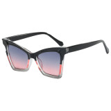Retro Square Cat Eye UV400 Outdoor Vacation Sunglasses