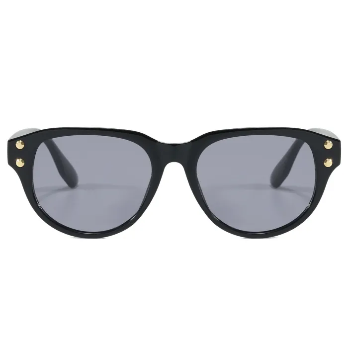 Retro Women Oval Cateye Gradient Simple UV400 Decorative Sunglasses