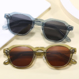 Retro Square Polygon Simple UV400 Outdoor Vacation Polarized Sunglasses