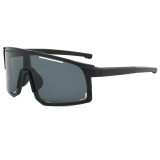 Oversized Men Flat Top Sports Outdoor Cycling Shield Goggle Mirror Sunglasses
