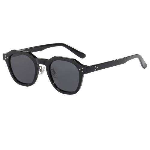 Retro Square Polygon Simple UV400 Outdoor Vacation Polarized Sunglasses