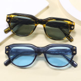 Retro Oval Simple UV400 Decorative Shades Sunglasses