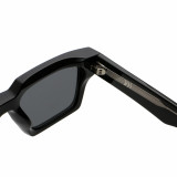 Retro Rectangle Reinforced Wire-Core Temples Outdoor Photo Decorative Sunglasses