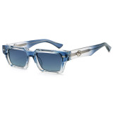 Retro Rectangle Reinforced Wire-Core Temples Outdoor Photo Decorative Sunglasses