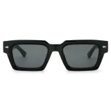 Retro Rectangle Reinforced Wire-Core Temples Outdoor Photo Decorative Sunglasses