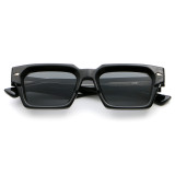 Retro Rectangle Reinforced Wire-Core Temples Outdoor Photo Decorative Sunglasses