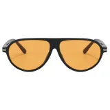 Retro Oval Flat Top UV400 Decorative Shades Sunglasses