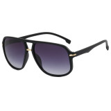 Retro Classic Square Pilot Flat Top UV400 Outdoor Vacation Sunglasses