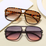 Retro Classic Square Pilot Flat Top UV400 Outdoor Vacation Sunglasses