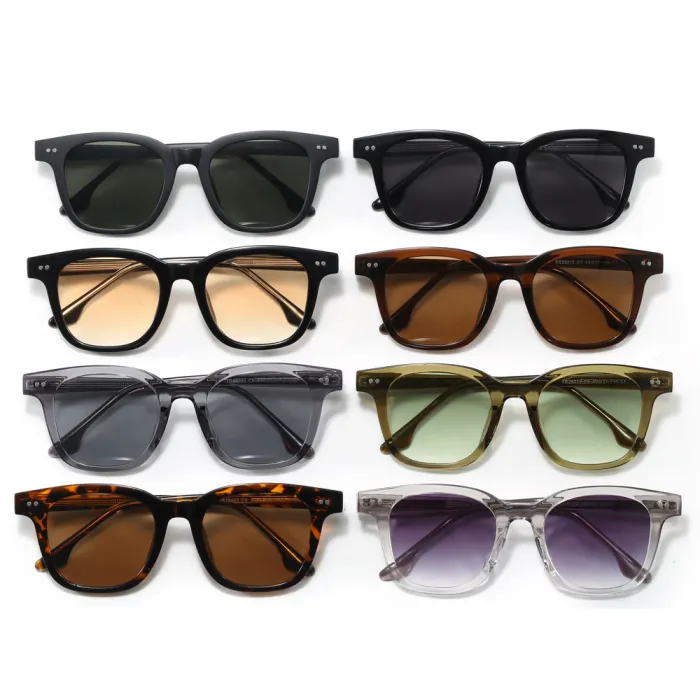 Retro Square UV400 Protection Simple Decorative Shades Sunglasses