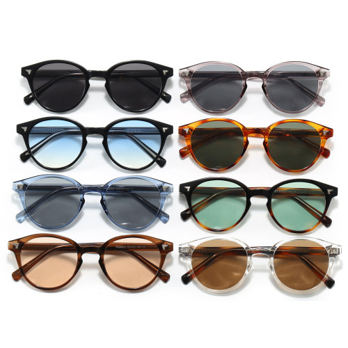 Retro Round Cateye Simple UV400 Decorative Sunglasses