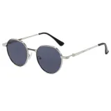 Retro Oval Metal Gradient UV400 Shades Sunglasses