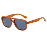 Retro Classic Square Pilot Flat Top UV400 Outdoor Vacation Polarized Sunglasses