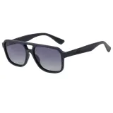 Retro Classic Square Pilot Flat Top UV400 Outdoor Vacation Polarized Sunglasses