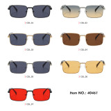 Flat Top Metal Frame UV400 Men's Gradient Shades Sunglasses